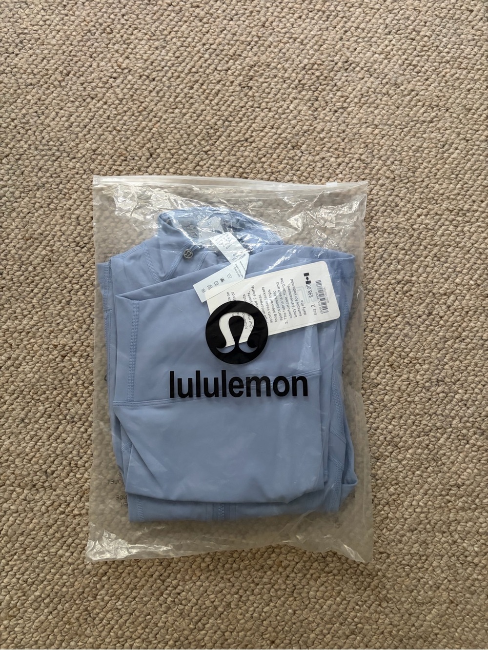lululemon athletica Blue
Zip Hoodie and High-Rise Leggings Set